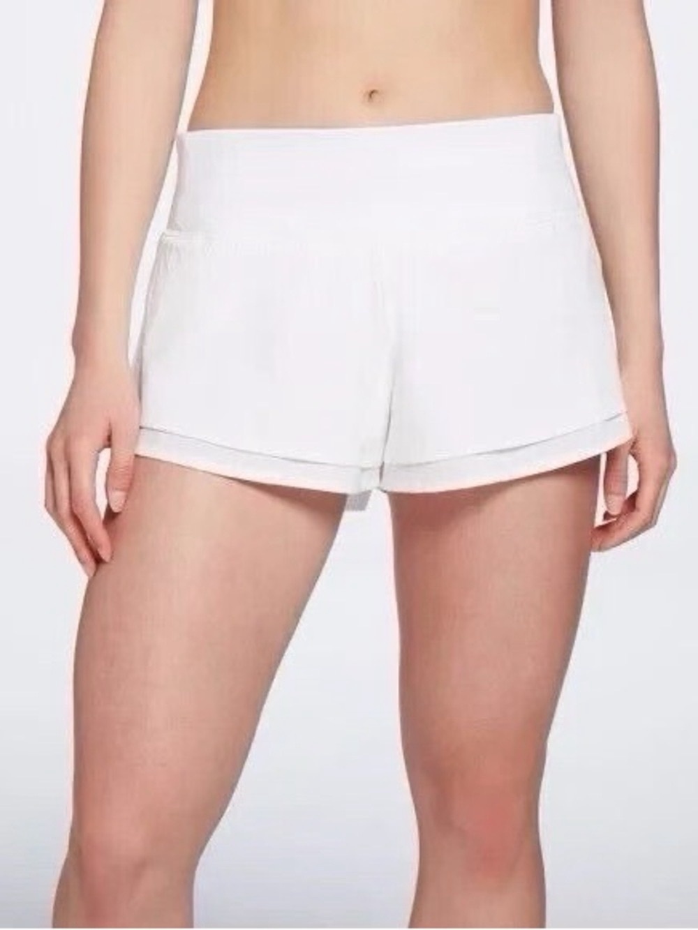 Calia by Carrie Underwood XL White Kick It Up Lined Activewear Athleisure Shorts